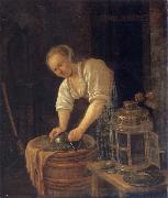 Jan Steen Woman sourig a pot France oil painting artist